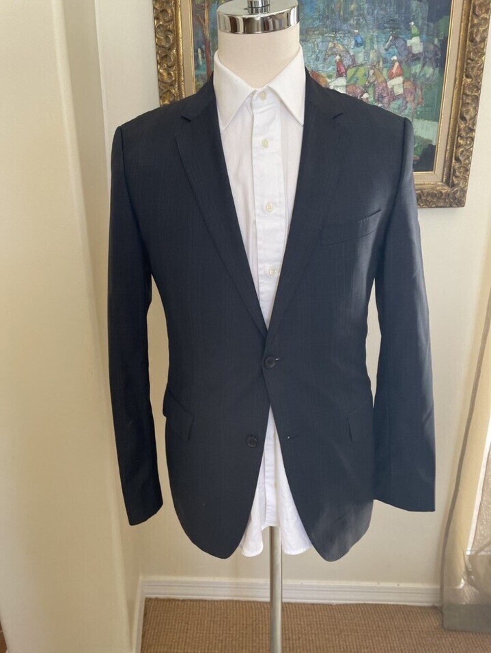 BOSS HUGO Subtle Check Blue 40R